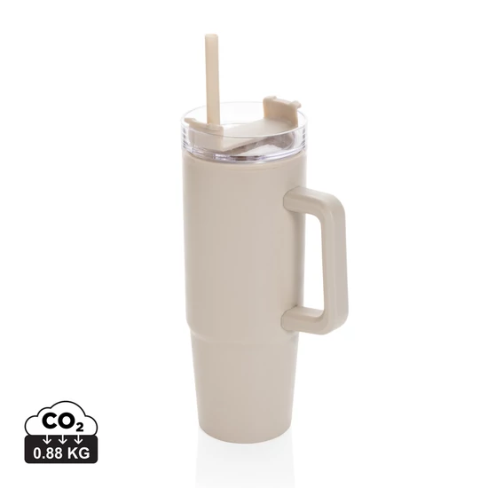 Tana RCS újrahasznosított műanyag pohár fogantyúval, 900 ml bézs  
