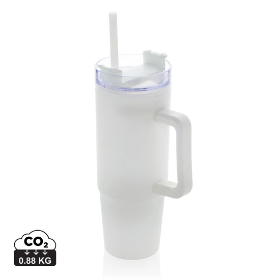 Tana RCS újrahasznosított műanyag pohár fogantyúval, 900 ml fehér  