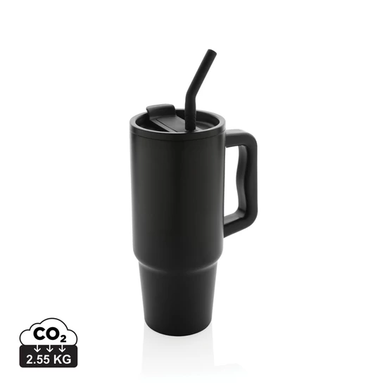Embrace deluxe RCS újrah. rozsdamentes acél pohár, 900 ml fekete  
