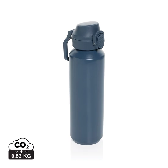 Via RCS újrahasznosított, zárható sport palack 600 ml sötétkék  