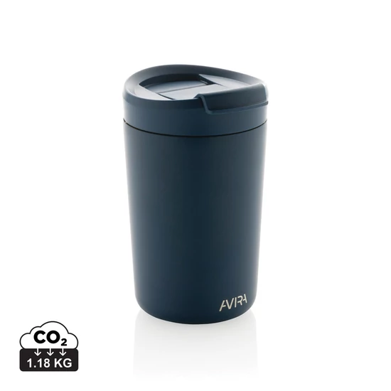 Avira Alya RCS újrahasznosított acél pohár, 300 ml sötétkék  