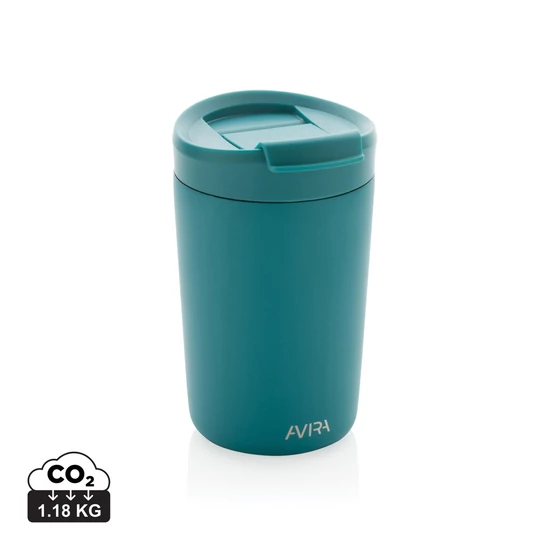 Avira Alya RCS újrahasznosított acél pohár, 300 ml türkiz  