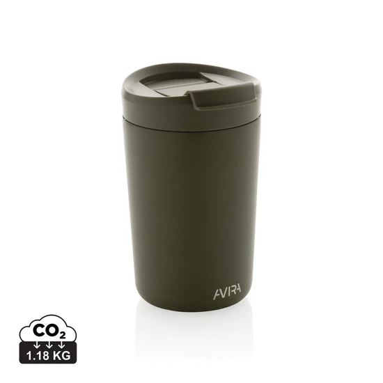 Avira Alya RCS újrahasznosított acél pohár, 300 ml zöld  
