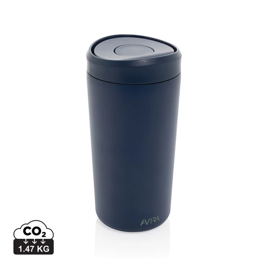 Avira Alix RCS újrahaszn. acél pohár, 400 ml sötétkék  