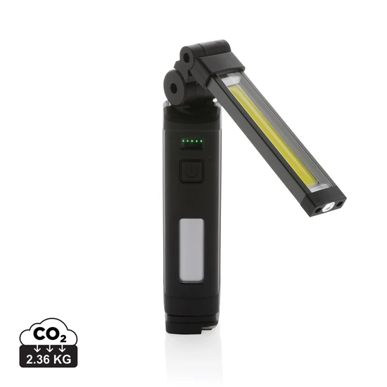Gear X RCS újrah. műanyag USB újratölthető munkalámpa fekete  