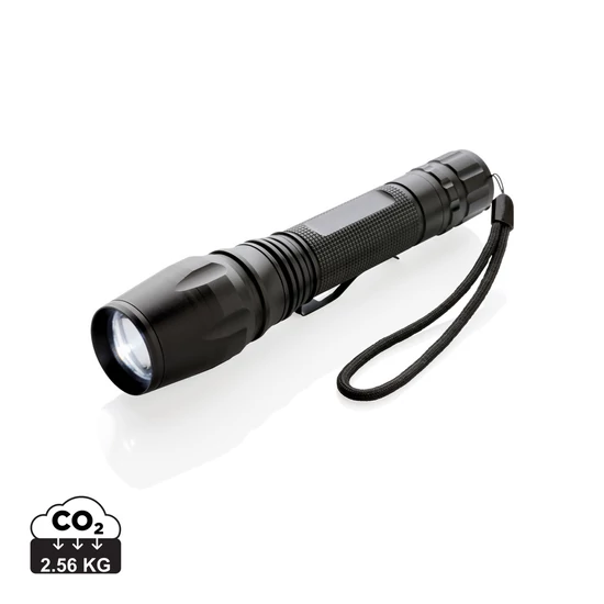 10W-os Heavy duty CREE zseblámpa fekete  