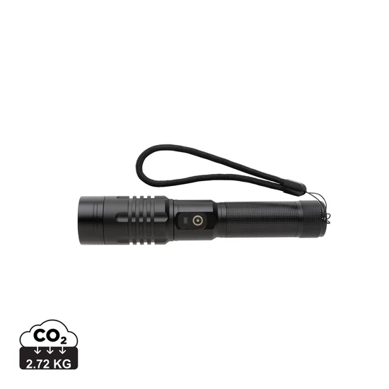 Gear X USB újratölthető zseblámpa fekete  