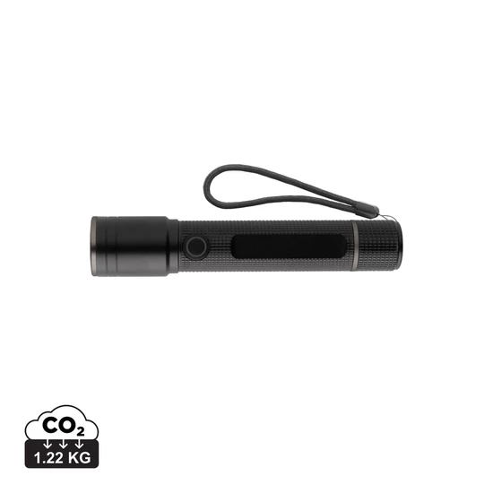 Gear X RCS újrahaszn. alumínium USB újratölthető zseblámpa fekete  
