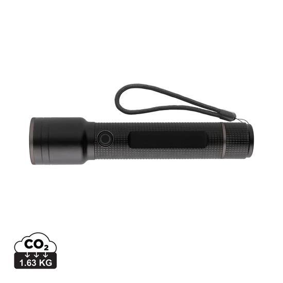 Gear X RCS újrah. alumínium USB újratölthető zseblámpa nagy fekete  
