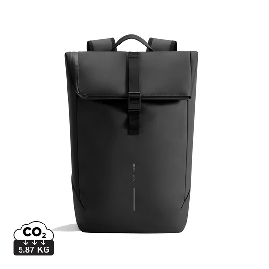 Urban vízálló flap-top hátizsák fekete, szürke  