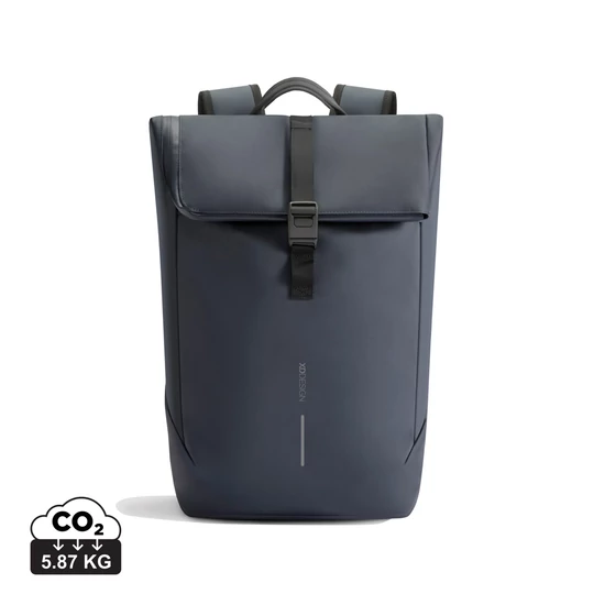 Urban vízálló flap-top hátizsák sötétkék, fekete  