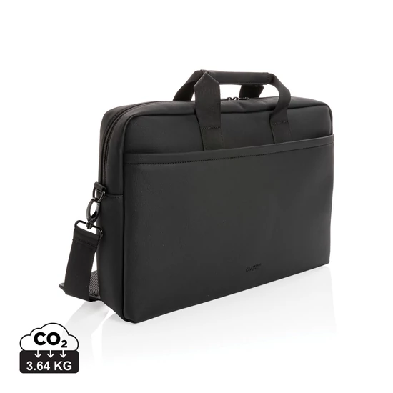 Swiss Peak deluxe PU laptoptáska PVC-mentes fekete  