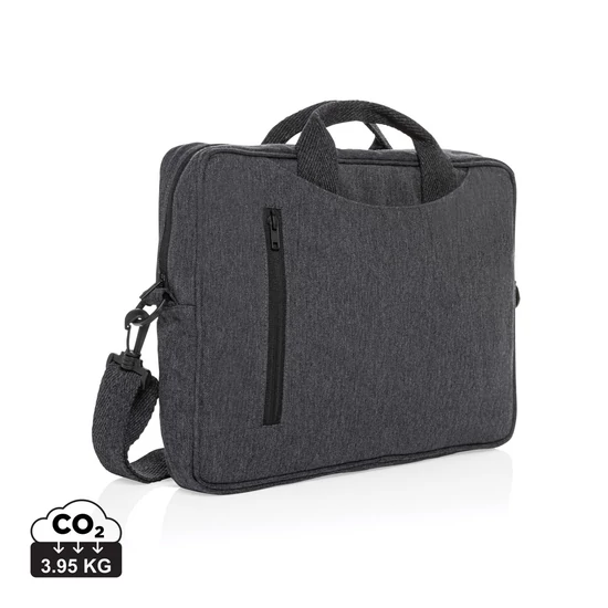 Laluka AWARE™ újrahaszn. vászon 15,4"-es laptop tok kőszén  