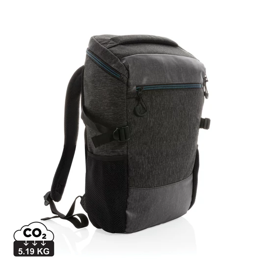 900D 15,6"-es laptop hátizsák, PVC-mentes fekete  