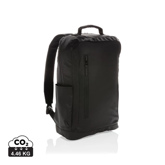 Fashion 15,6"-es PVC-mentes laptop hátizsák fekete  