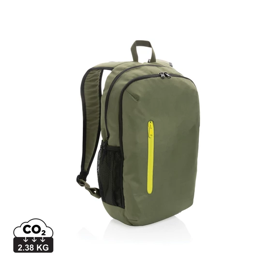 Impact AWARE™ 300D RPET hátizsák zöld, lime zöld  