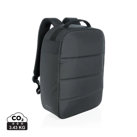 Impact AWARE™ RPET lopásbiztos 15,6"-es laptop hátizsák fekete  