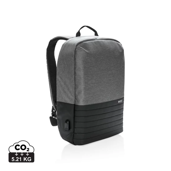 "Swiss Peak RFID lopásgátló 15.6""-es laptop hátizsák" szürke, fekete  