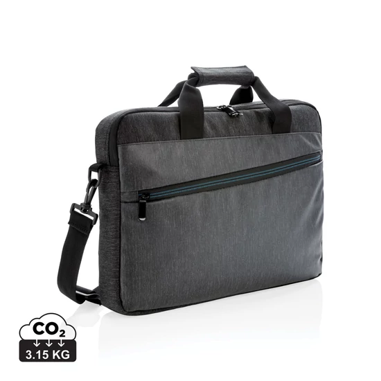900D PVC-mentes laptoptáska fekete  