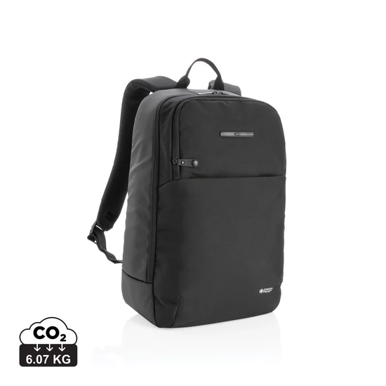 Swiss Peak laptop hátizsák UV-C fertőtlenítő zsebbel fekete  