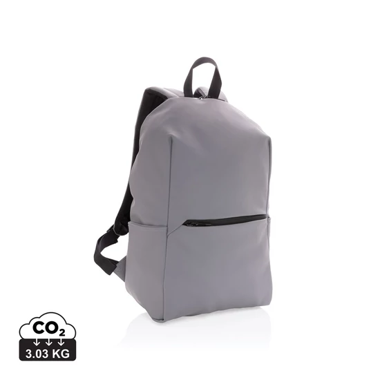 Sima PU 15.6"-es laptop hátizsák szürke  