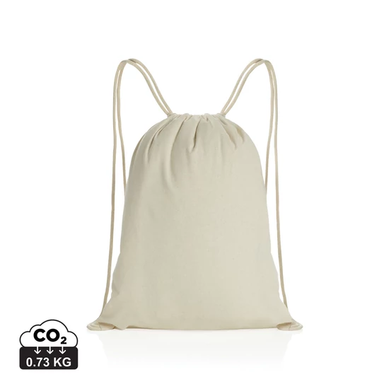 Impact AWARE™ újrahasznosított vászon, zsinóros hátizsák 145 off white  