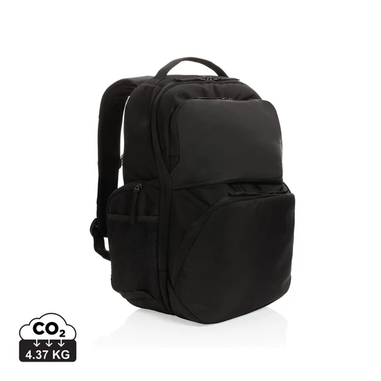 Swiss Peak AWARE™ RPET 15,6"-es hátizsák ingázáshoz fekete  