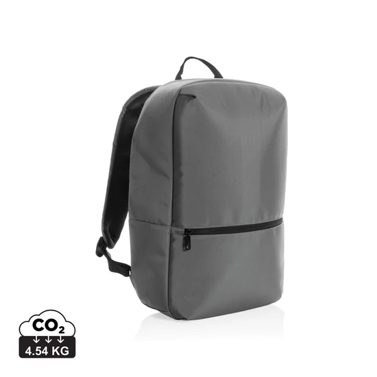 Impact AWARE™ 1200D minimalista 15,6"-es laptop hátizsák kőszén, kék  