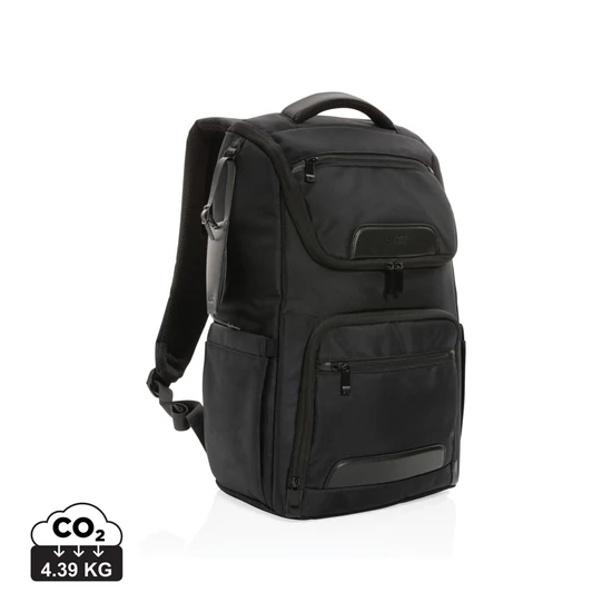 "Swiss Peak AWARE™ RPET Voyager 15,6""-es laptop hátizsák" fekete  