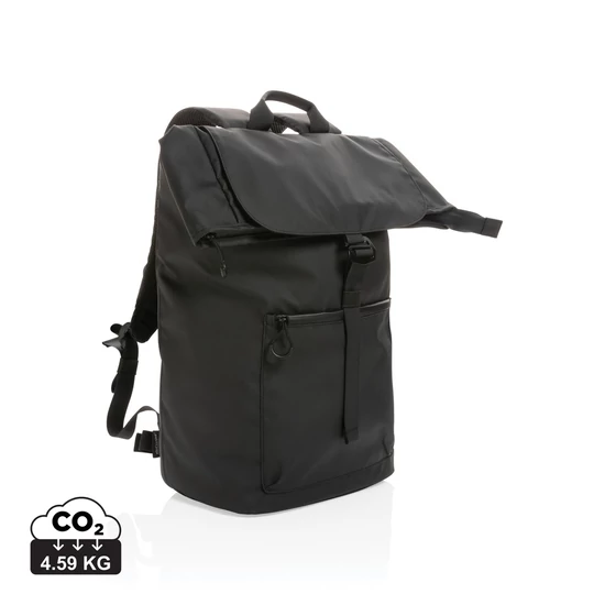 "Impact AWARE™ RPET vízhatlan 15,6""-es laptop hátizsák" fekete  