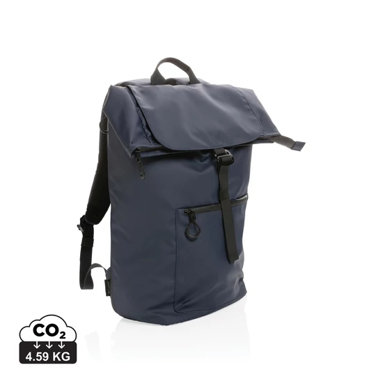"Impact AWARE™ RPET vízhatlan 15,6""-es laptop hátizsák" sötétkék  