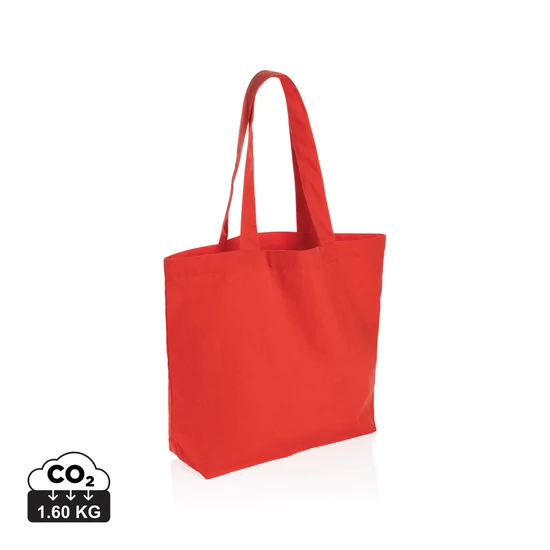 Impact Aware™ 240 gsm újrahasznosított vászon bevásárlótáska luscious red  