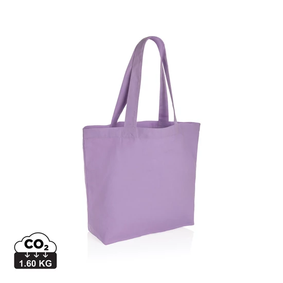 Impact Aware™ 240 gsm újrahasznosított vászon bevásárlótáska lavender  