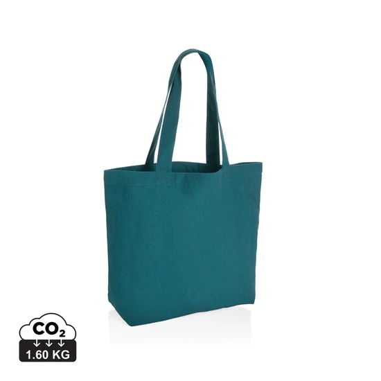 Impact Aware™ 240 gsm újrahasznosított vászon bevásárlótáska verdigris  