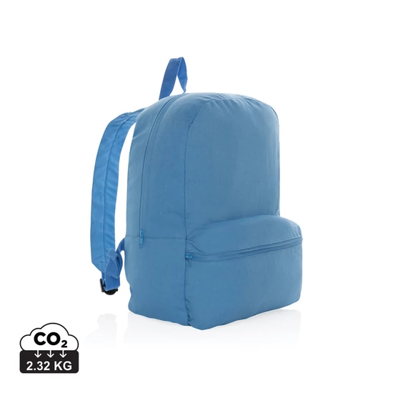 Impact Aware™ 285 gsm újrahasznosított vászon hátizsák tranquil blue  