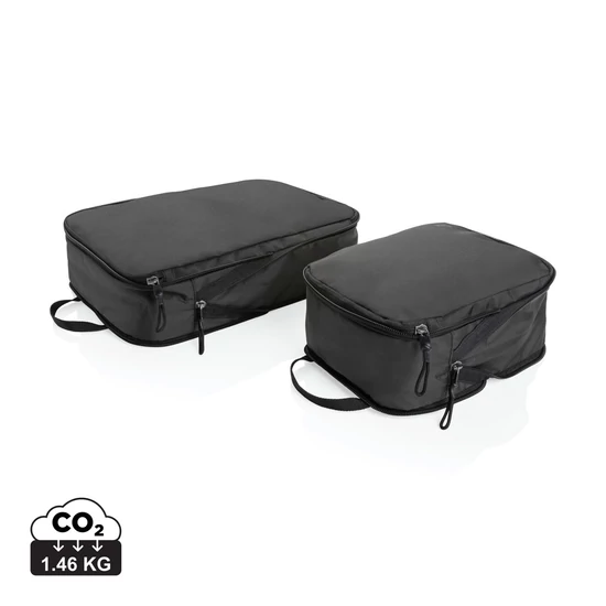Swiss Peak Ridge AWARE™ RPET kompressziós tároló, 2db fekete  