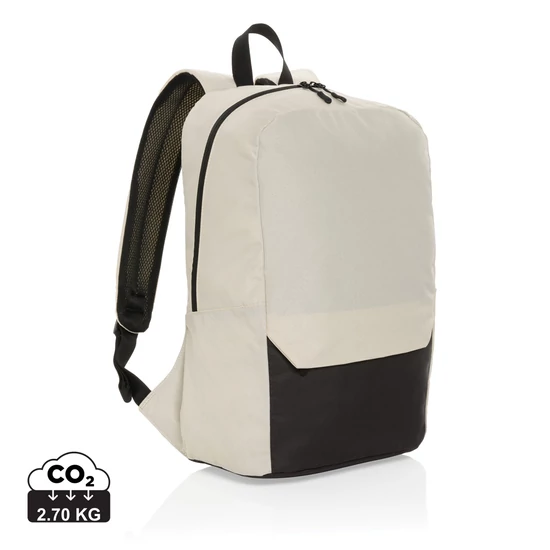 Kazu AWARE™ RPET alap 15,6"-es laptop hátizsák off white  