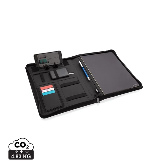 Air 5W-os vezeték nélküli töltős A4 mappa 5000 mAh powerbank szürke  