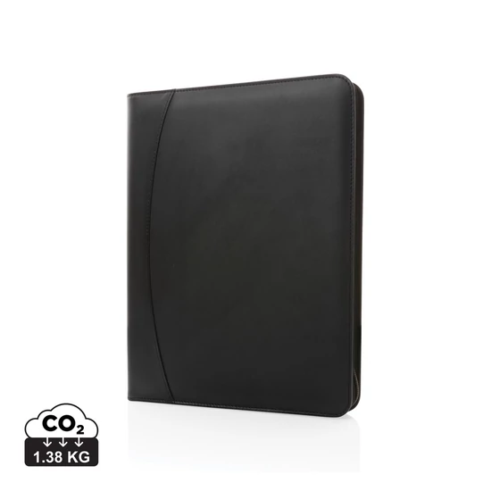 RCS újrahasznosított PU deluxe tech mappa cipzárral fekete  
