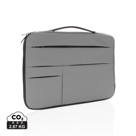 Sima PU 15.6"-es laptoptartó fogóval szürke  