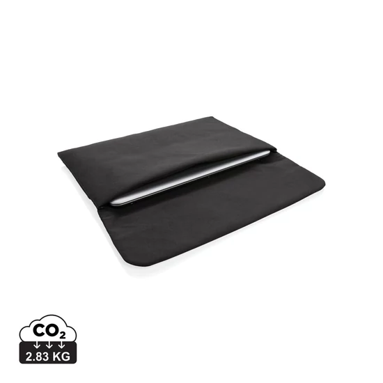 Mágnesesen záródó 15.6"-os laptoptartó, PVC-mentes fekete  
