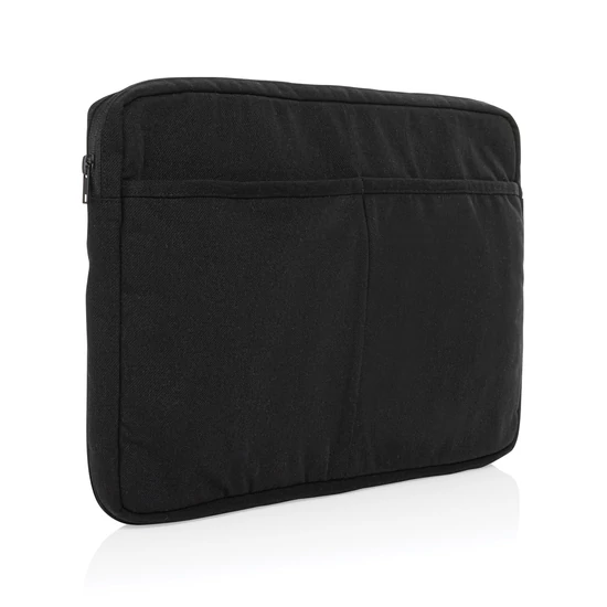 Laluka AWARE™ újrahasznosított vászon 15,6"-es laptop tok fekete  