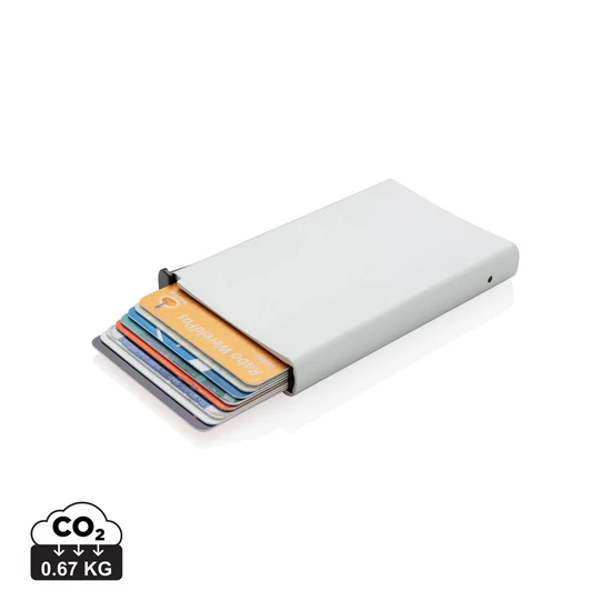 Standard alumínium RFID kártyatartó ezüst színű  