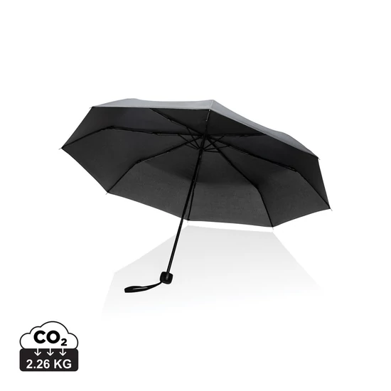 20,5"-es Impact AWARE™ RPET mini esernyő 190T fekete  