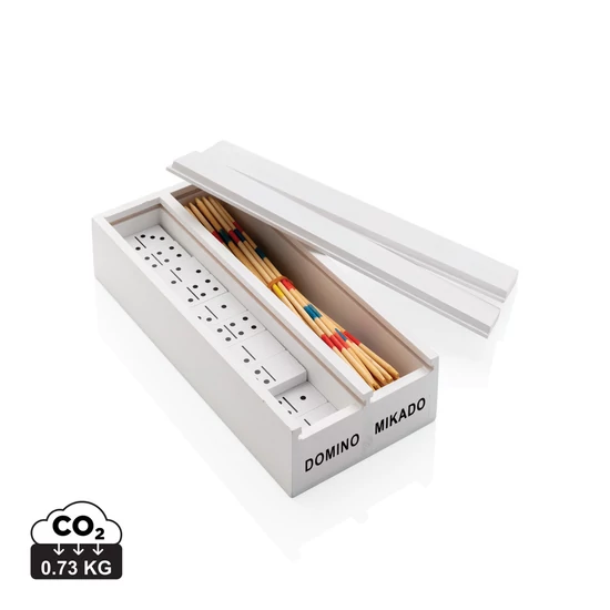 Deluxe mikado és dimonó fa dobozban fehér  
