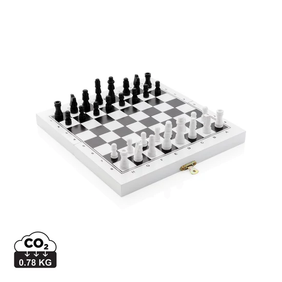Deluxe 3 az 1-ben társasjáték dobozban fehér  