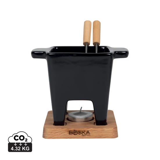 BOSKA Tapas fekete fondü készlet - 300 ml fekete, barna  