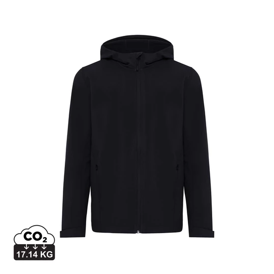 Iqoniq Makalu férfi újrahaszn. poliészter softshell dzseki fekete 5XL Male