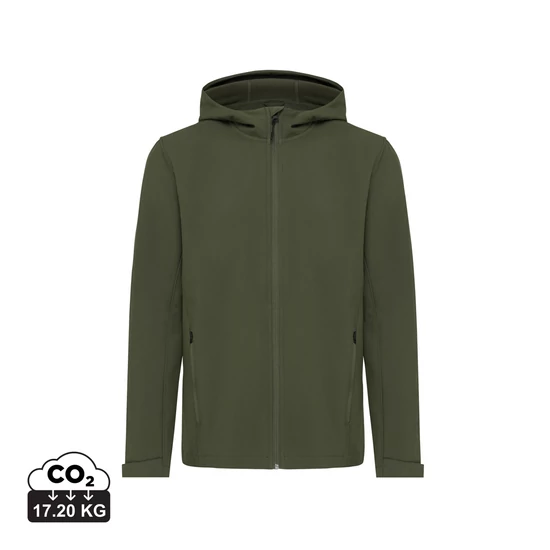Iqoniq Makalu férfi újrahaszn. poliészter softshell dzseki khaki XL Male