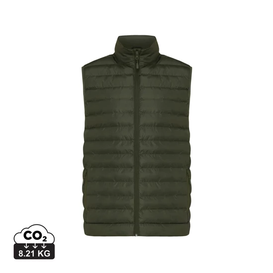 Iqoniq Meru férfi újrahasznosított poliészter mellény khaki XXXL Male